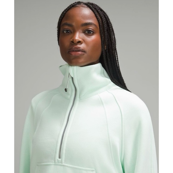 Brand New Lululemon Scuba Oversized Half-Zip in Mint Moment - Picture 2 of 5